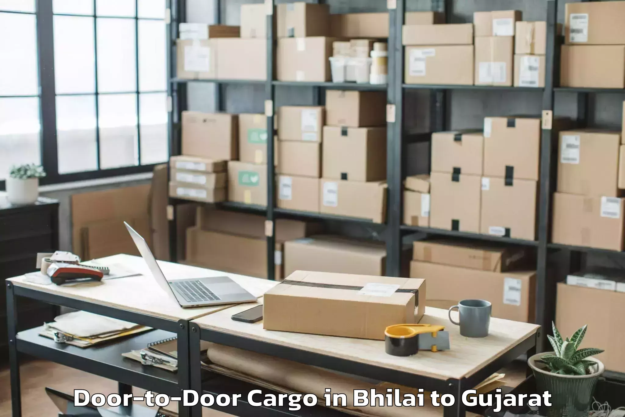 Professional Bhilai to Karjan Door To Door Cargo